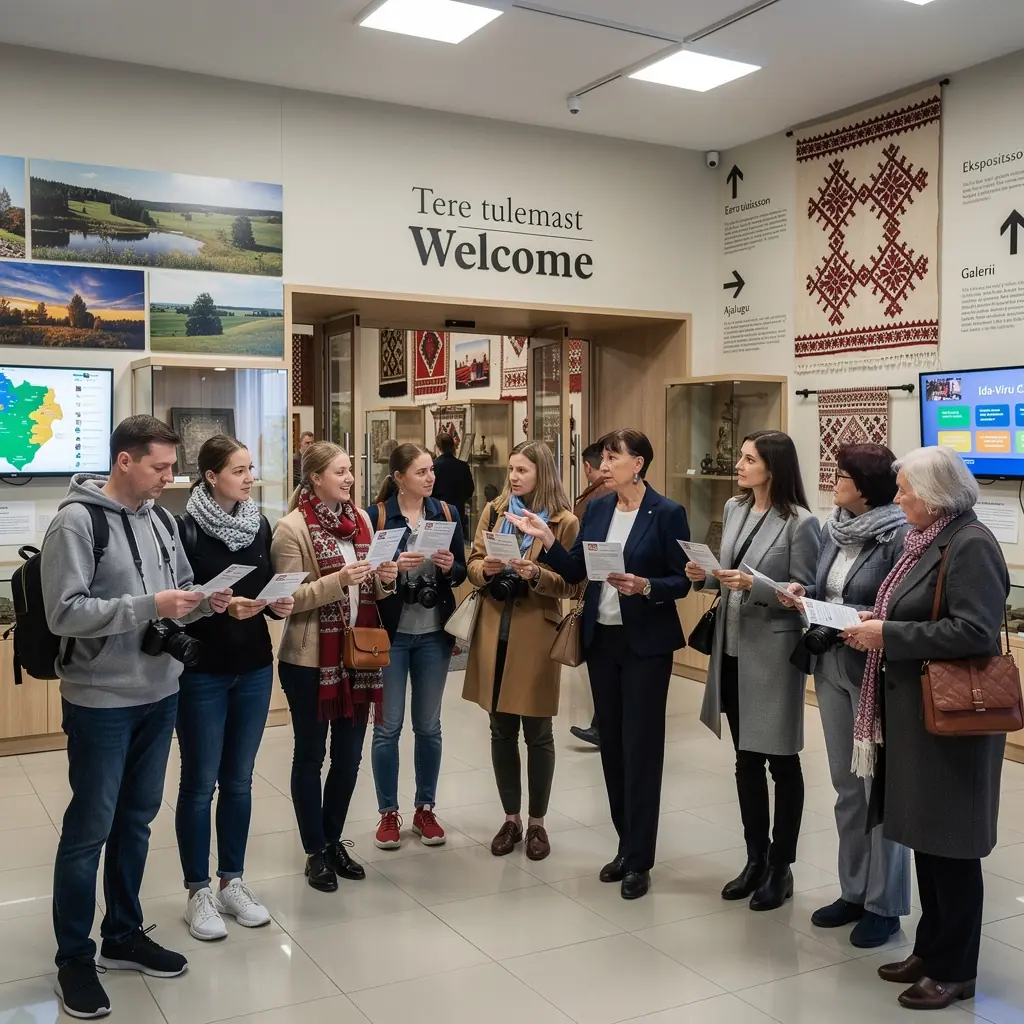 Eestis asuv maaliline maanteesilt, mis suunab reisijaid looduse ilu nautima.